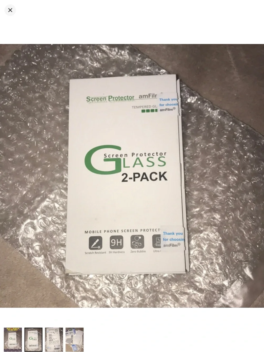 ONE Glass Screen Protector for iPhone 8/7/6/6S open box